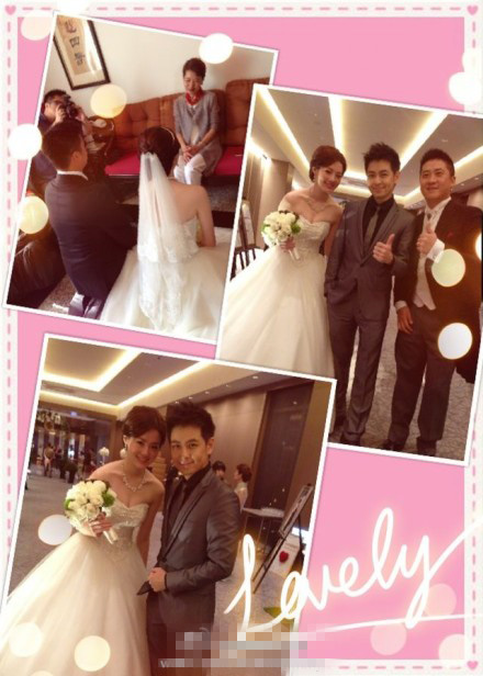 组图:林志颖亲<em>妹妹</em>婚礼照曝光 <em>漂亮</em>美艳不输女