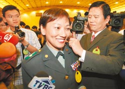 台軍唯一女性少將池玉蘭調職引關注(圖)