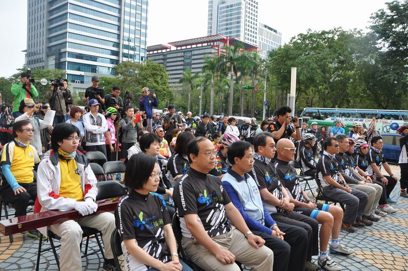 2014台湾自行车节“骑遇福尔摩沙”启动仪式现场。