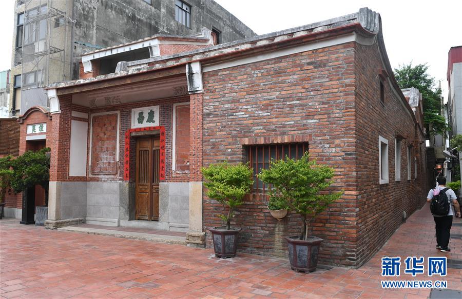 這是鹿港古鎮上的一處閩南風格建筑（4月24日攝）。