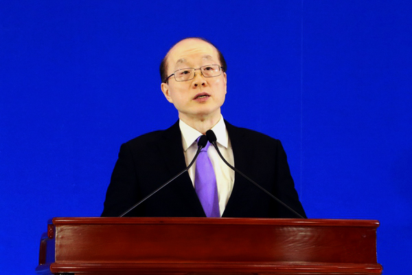 中共中央台辦、國務院台辦主任劉結一出席第21屆京台科技論壇開幕式。
