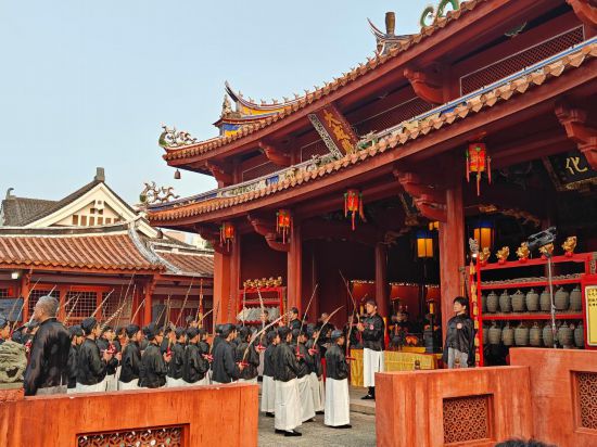 　3月20日拍攝的春祭典禮現場。新華社記者 黃揚 攝